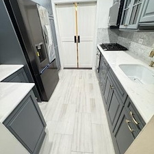 Galley Kitchen Transformation Using Barn Doors in Astoria, Queens 6